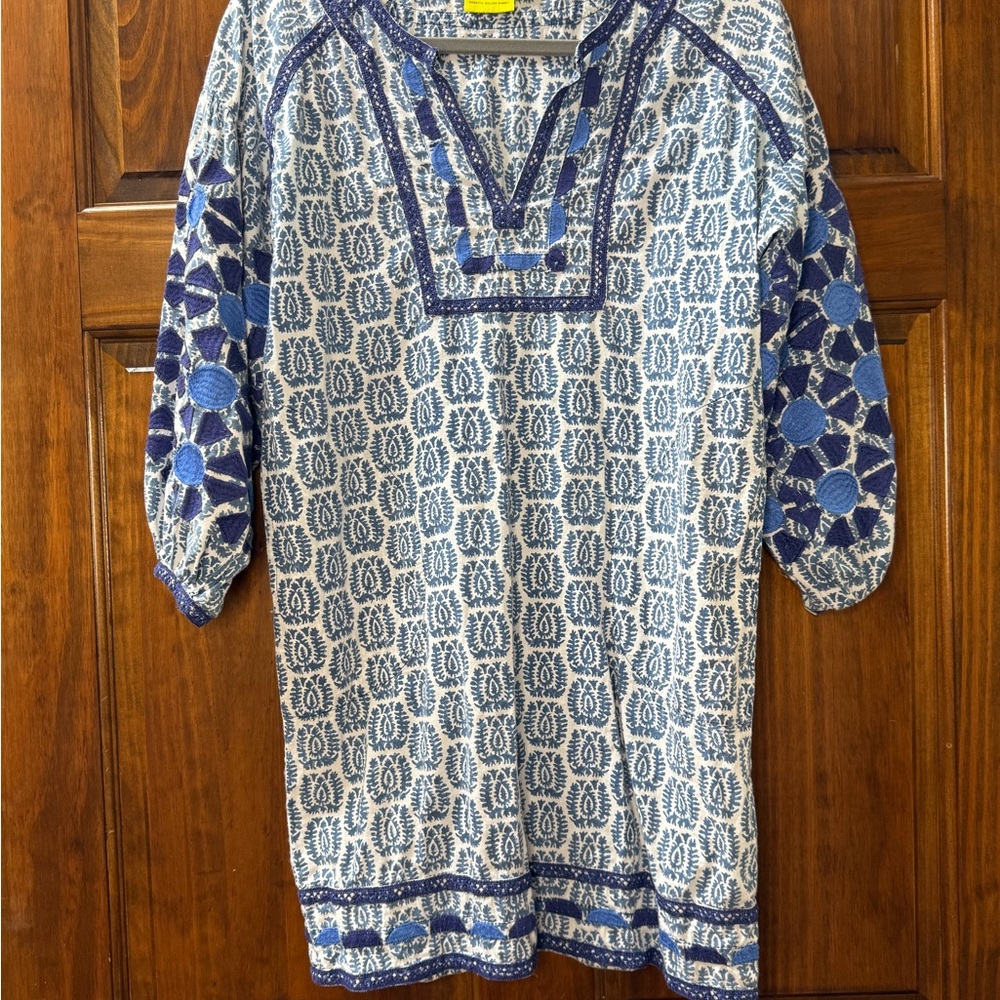 Roberta Roller Rabbit Blue and White Patterned Top